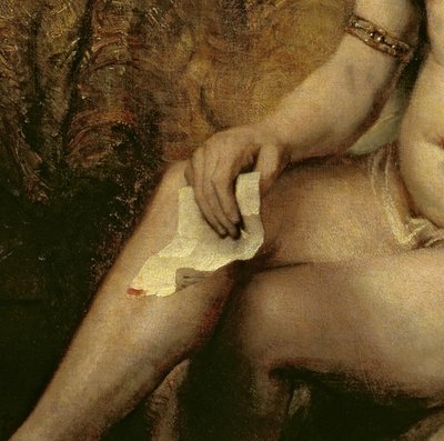 Bathsheba Bathing, 1654 (detail) by Rembrandt van Rijn